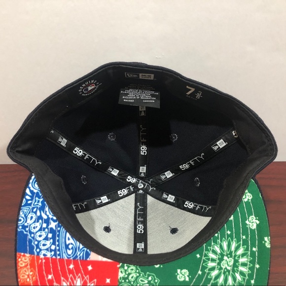 New Era, 59Fifty Fitted Hat, New York Yankees, Navy Blue & White - Picture 7 of 12